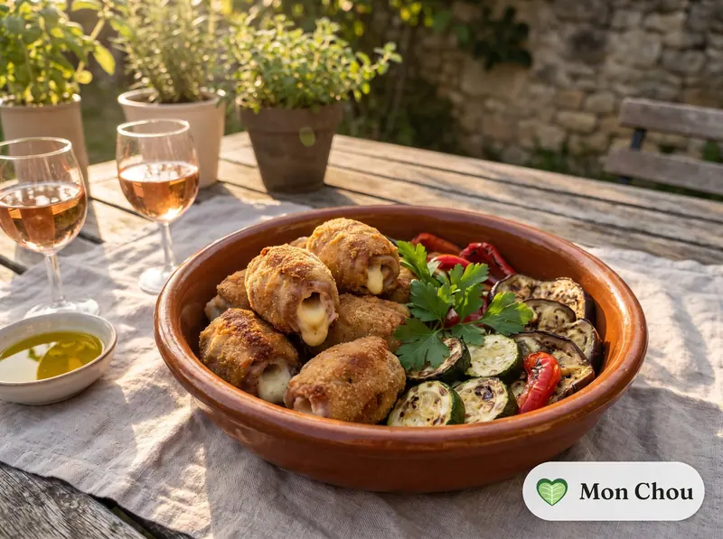 Bombette des Pouilles et légumes grillés