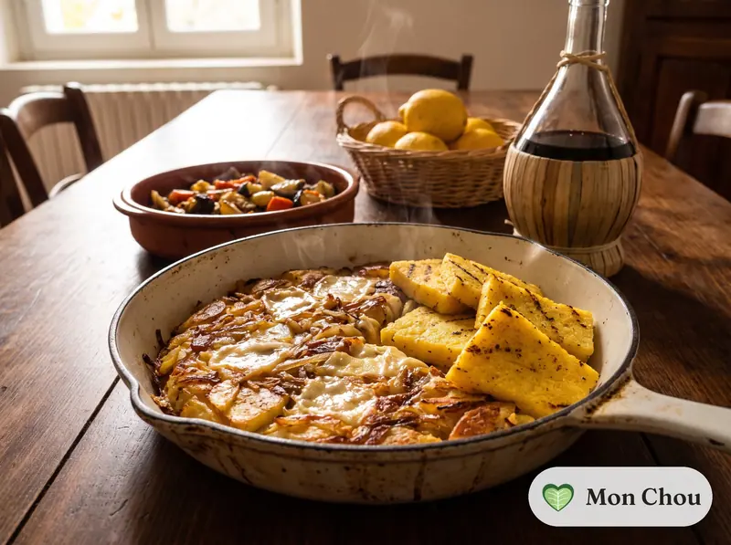 Frico frioulan et polenta