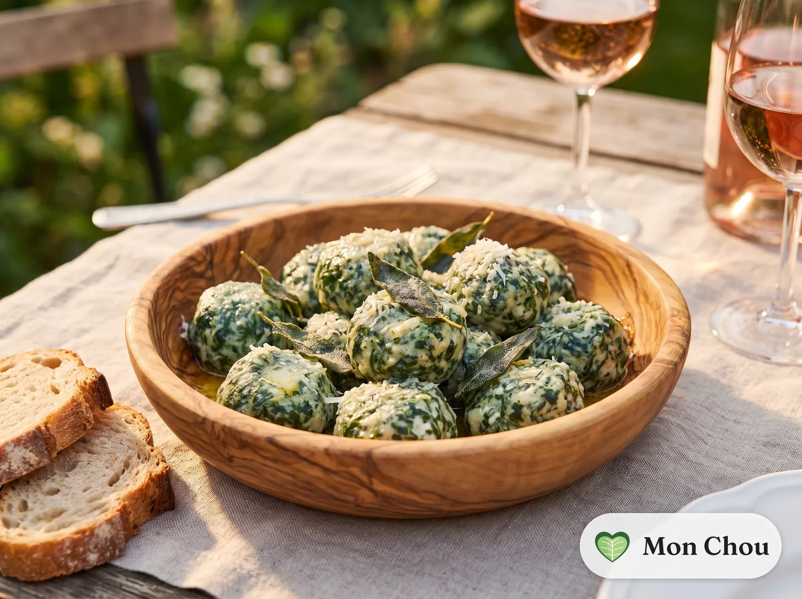 Spinach and ricotta gnudi