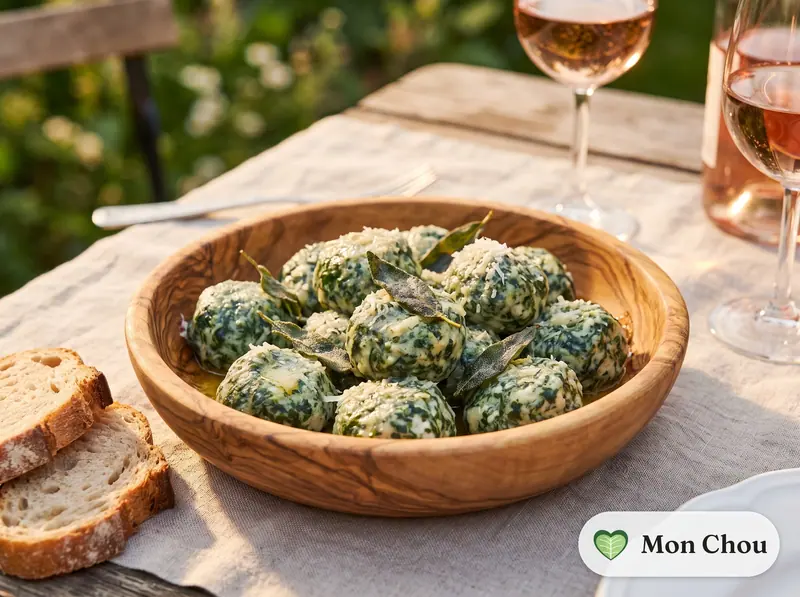 Gnudi aux épinards et ricotta