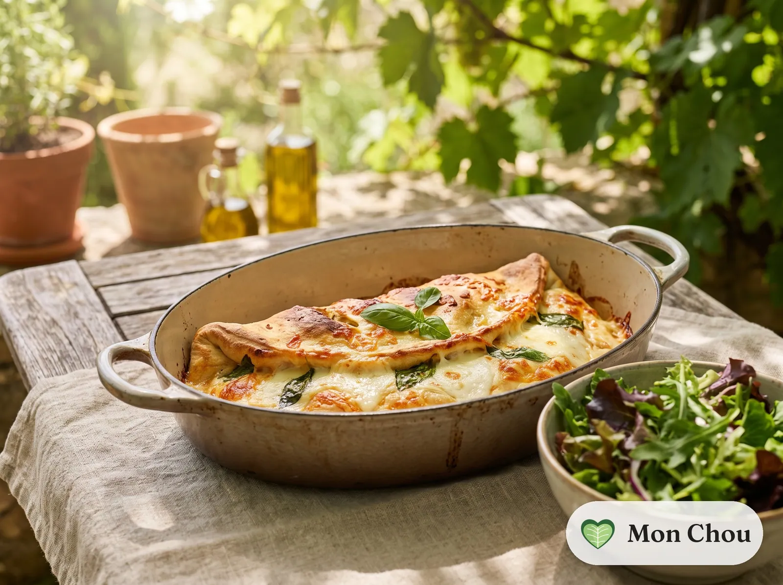 Scaccia ragusaine et salade