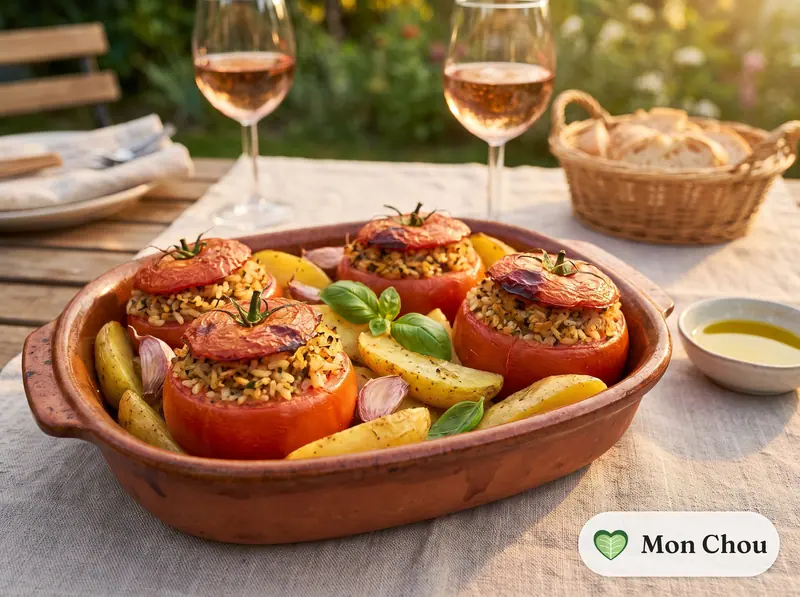 Tomates farcies au riz à la romaine