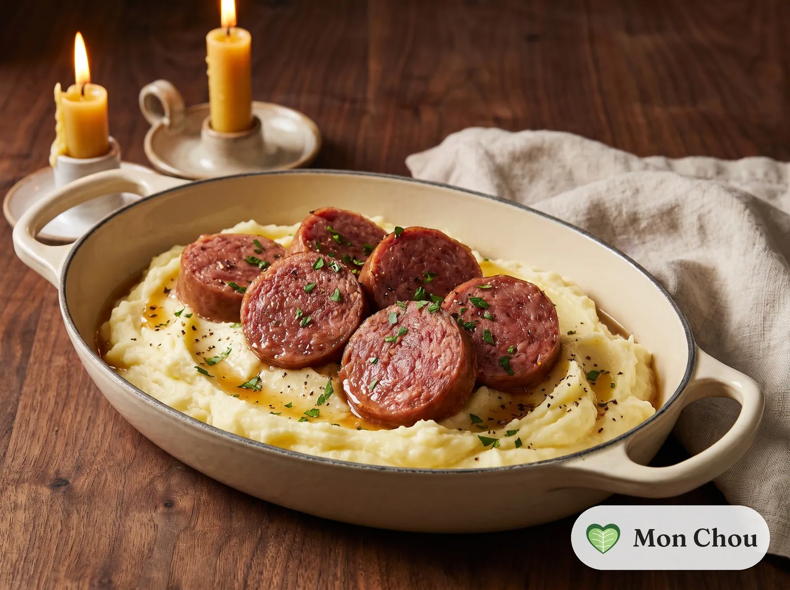Cotechino with mashed potatoes