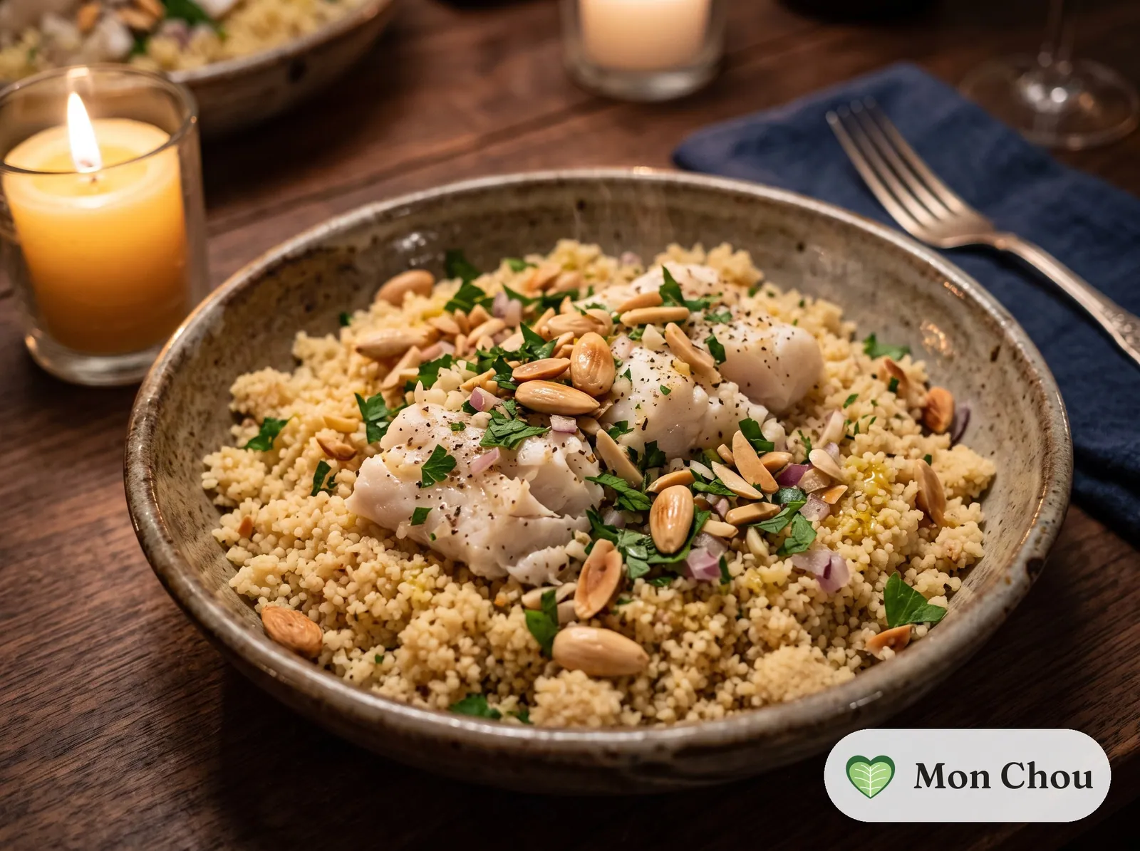 Couscous trapanais au poisson et aux amandes