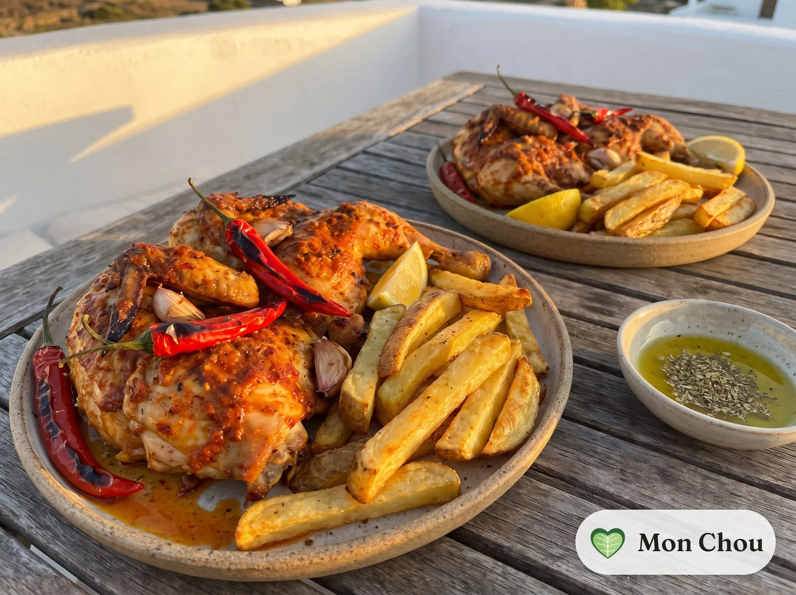 Piri Piri Hähnchen mit Pommes