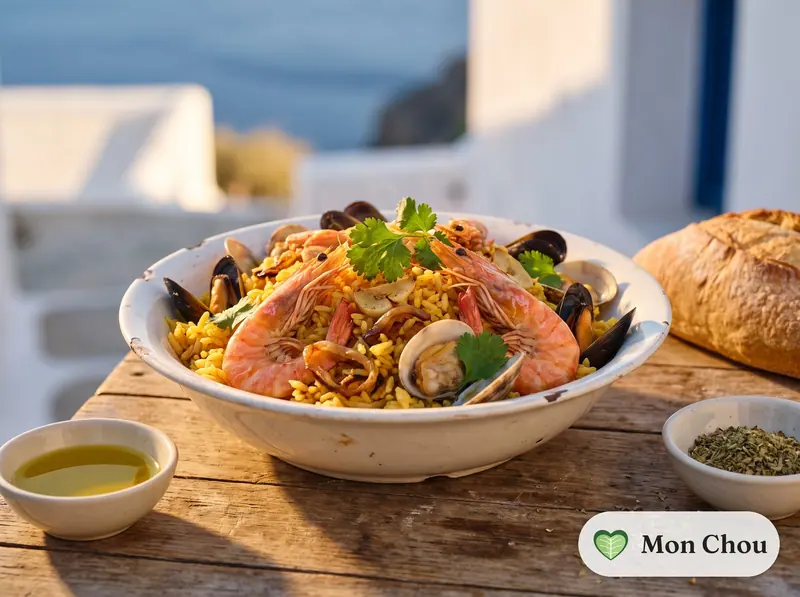 Riz aux fruits de mer à la portugaise
