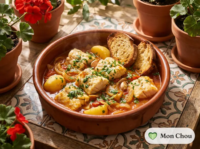 Catalan fish suquet with potatoes