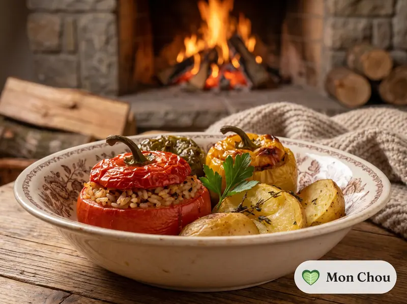 Gemista, légumes farcis au riz