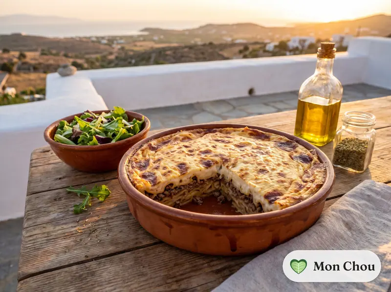 Pastitsio et salade verte