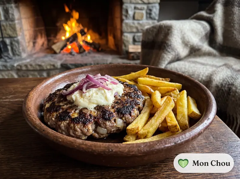 Pljeskavica et frites