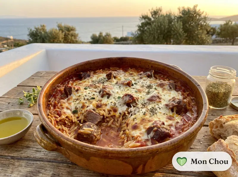 Youvetsi d&rsquo;agneau aux orzo