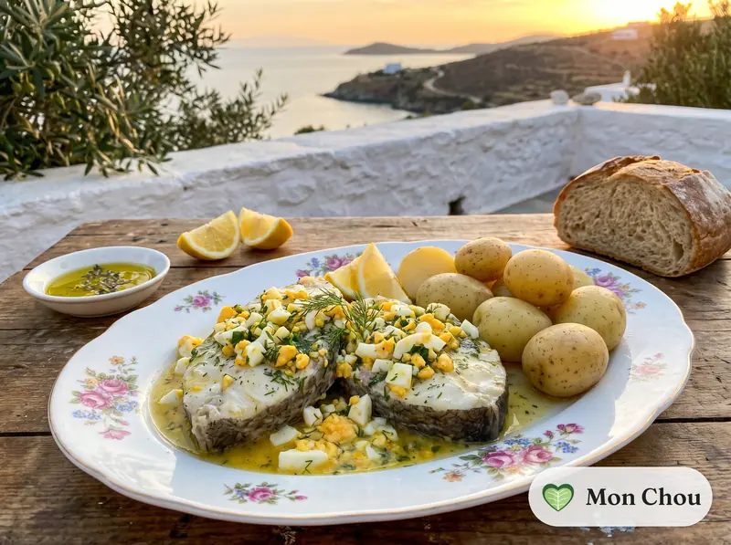 Poisson à la polonaise et pommes vapeur