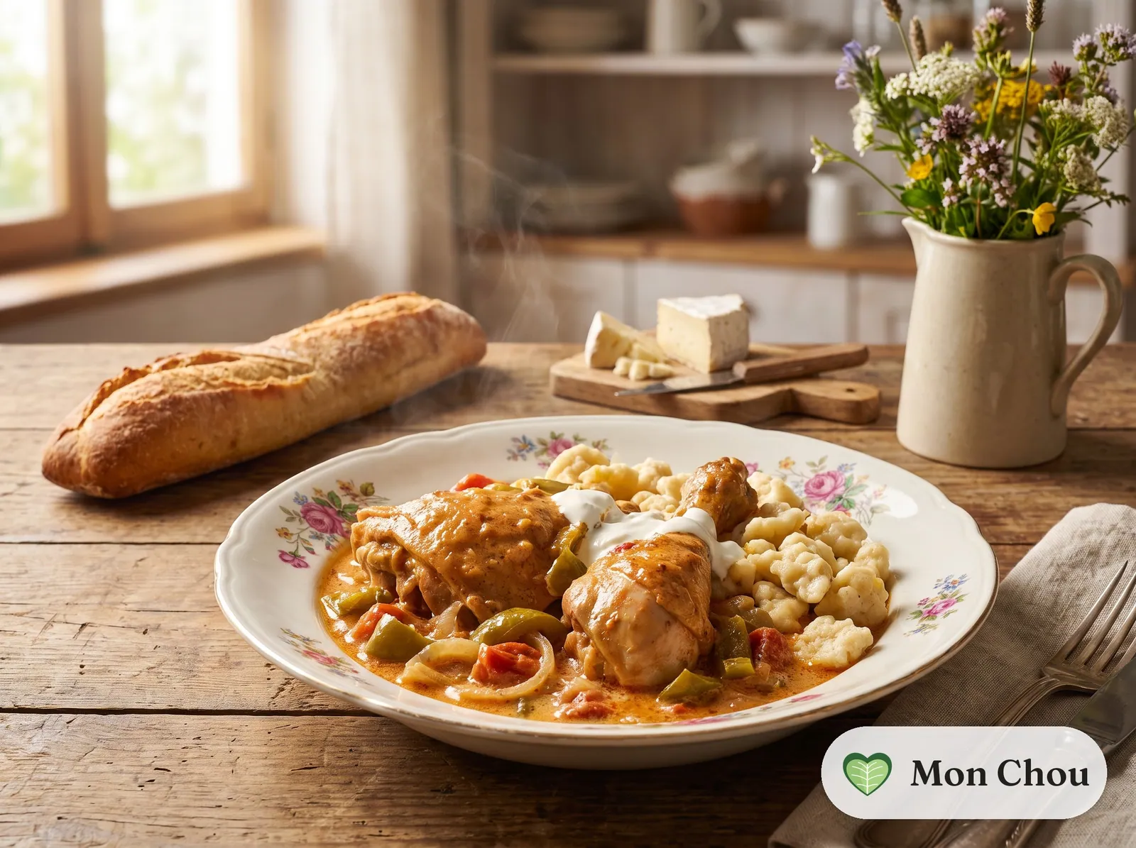 Chicken Paprikash with Nokedli