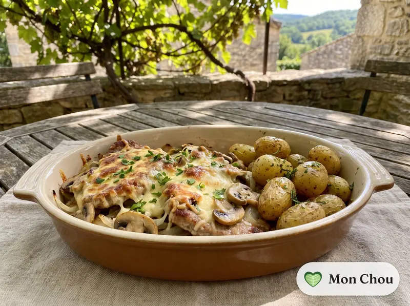 Viande à la française russe et pommes de terre