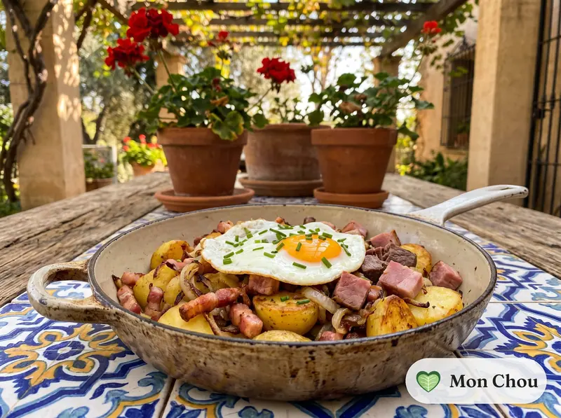 Tiroler Gröstl et œuf au plat