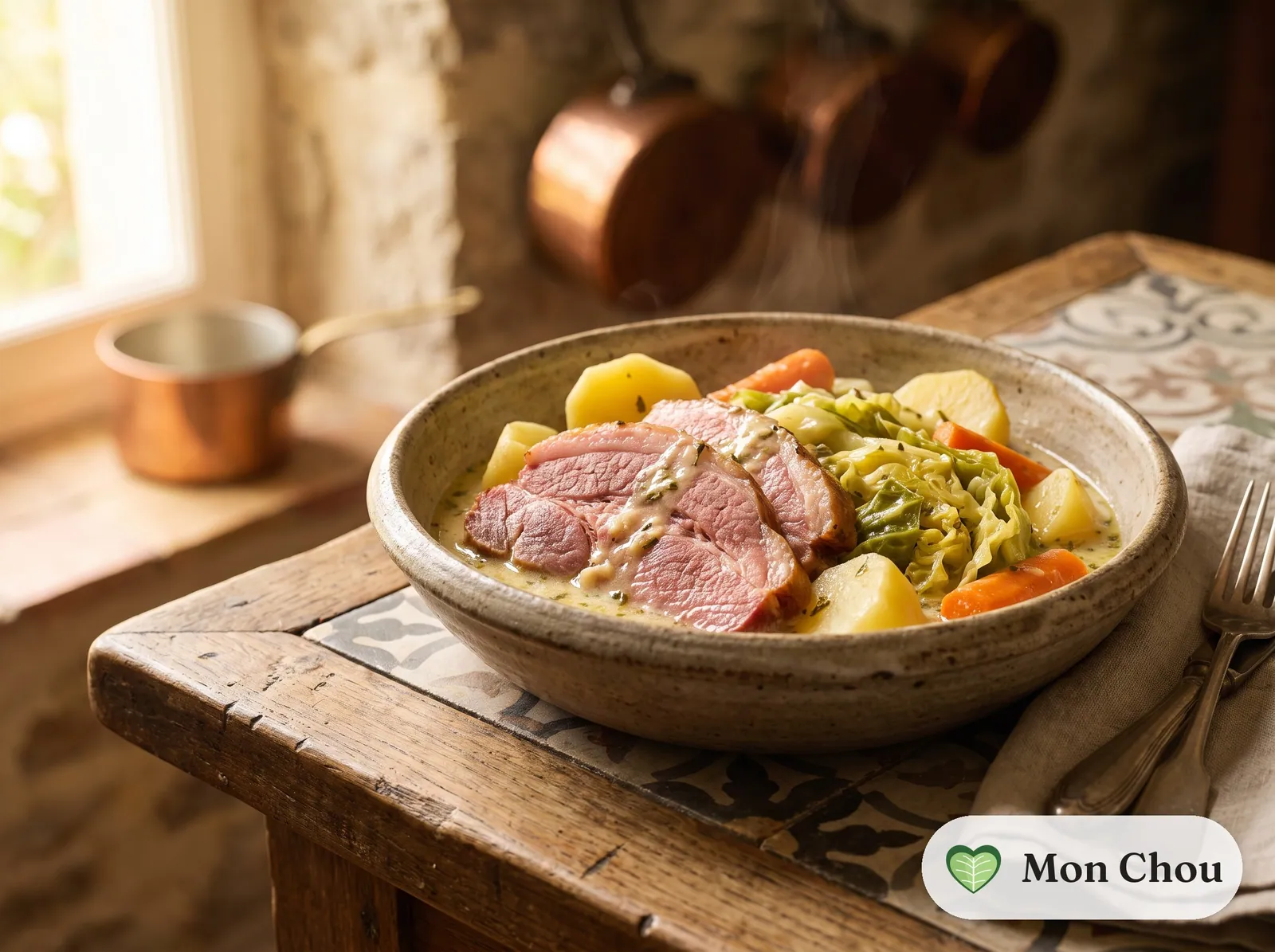 Irischer Pökelschinken mit Weißkohl und Kartoffeln