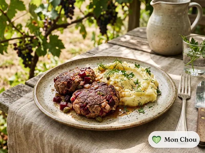 Biff à la Lindström et pommes de terre