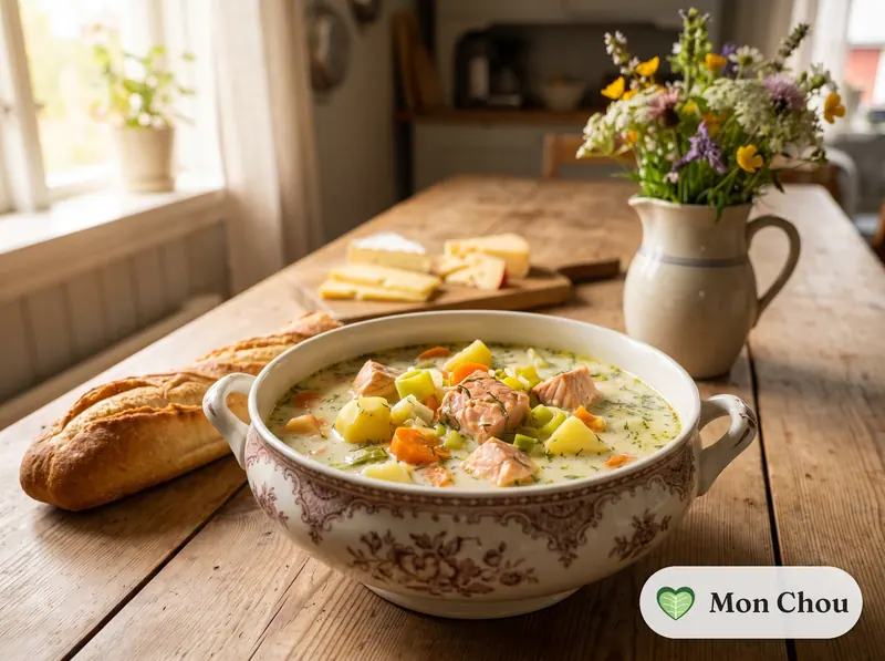 Lohikeitto, soupe de saumon finlandaise