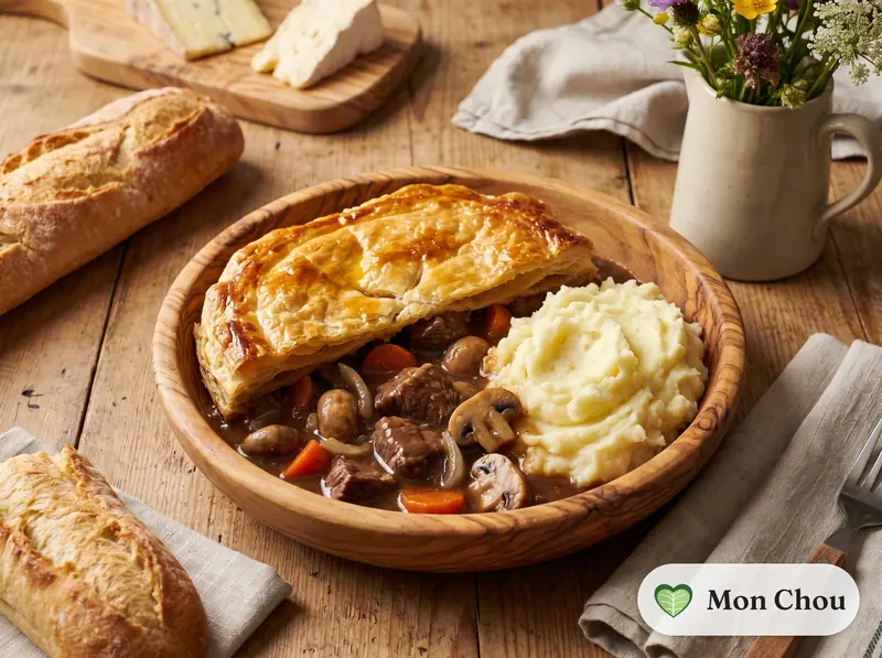 Steak and ale pie et purée