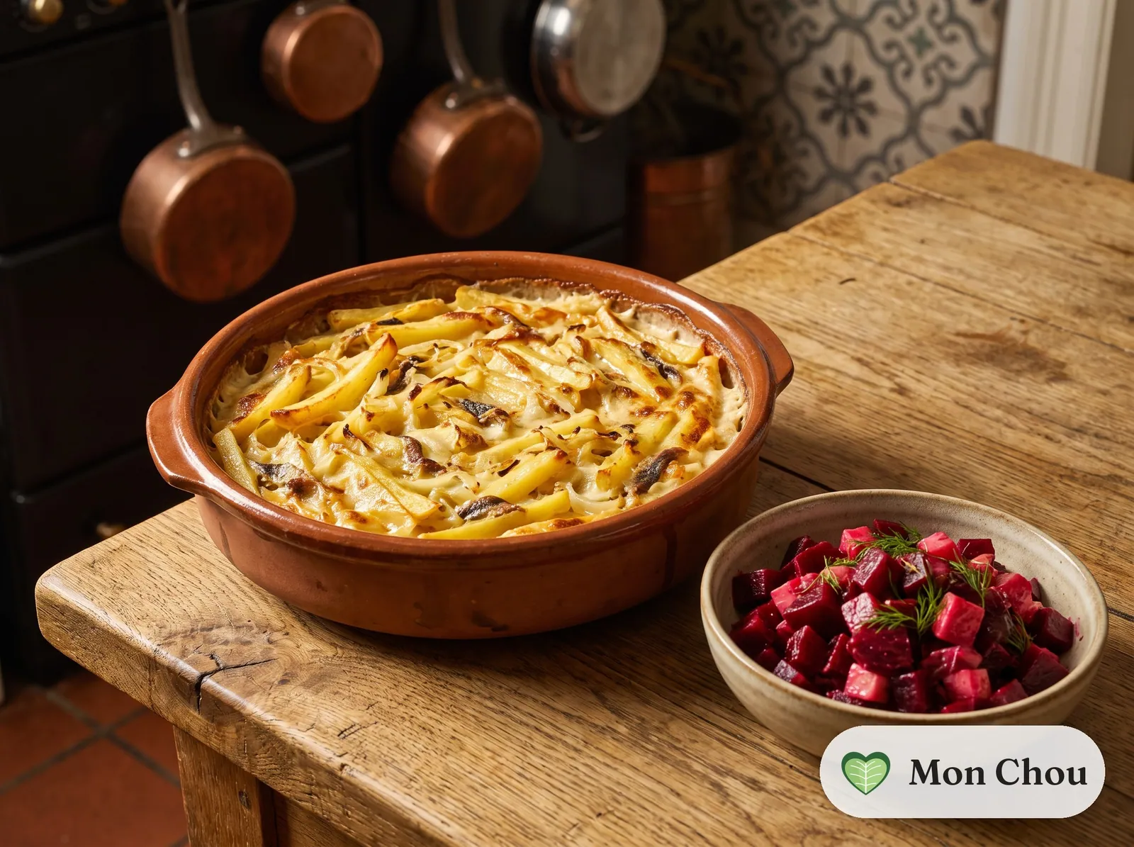 Jansson&rsquo;s Temptation with beet salad