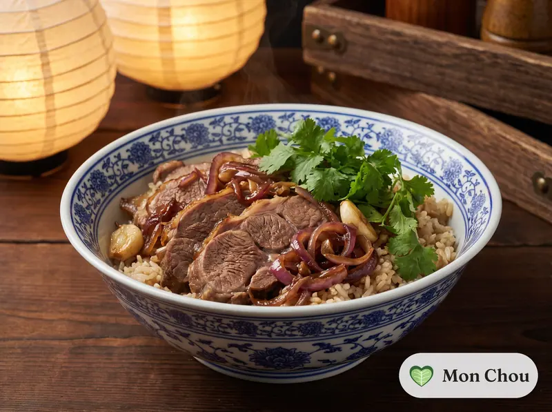 Agneau au cumin de Xi&rsquo;an et riz