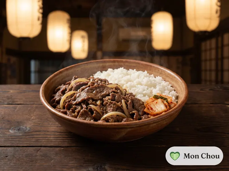 Bulgogi et riz blanc