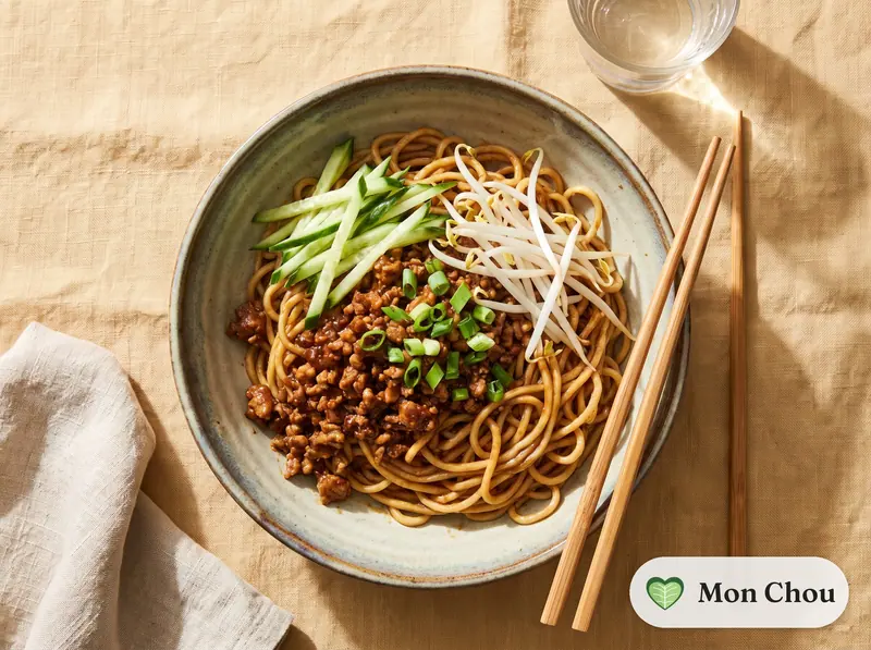 Nouilles zhajiang au porc