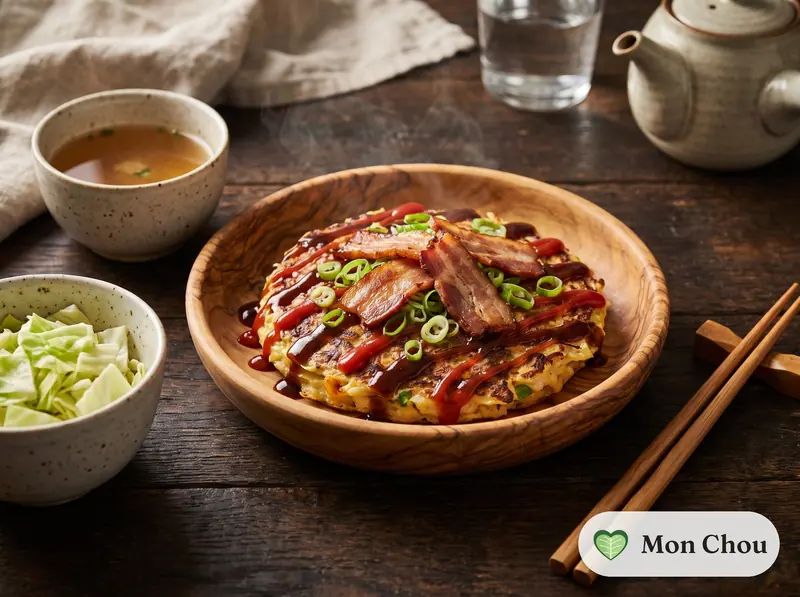 Okonomiyaki au porc