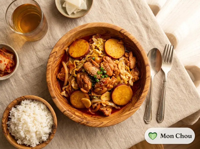 Dakgalbi et riz