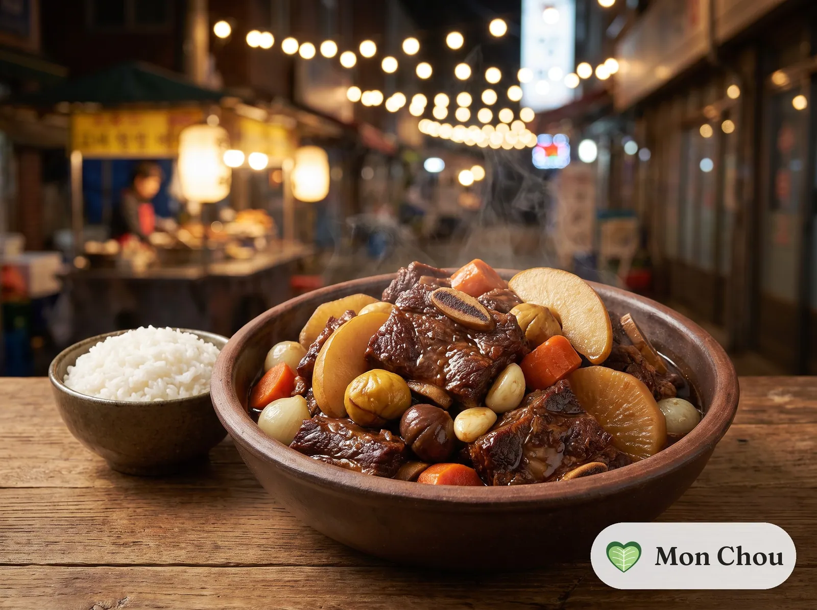 Galbi jjim et riz