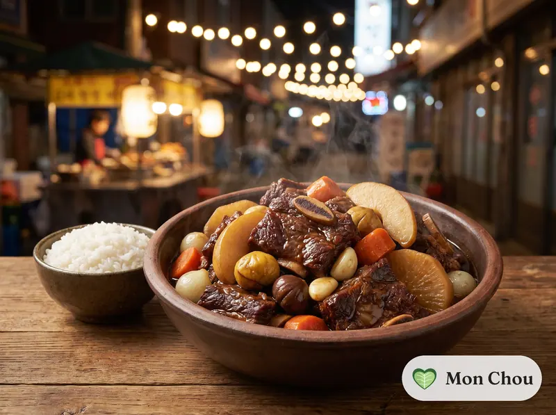 Galbi jjim et riz