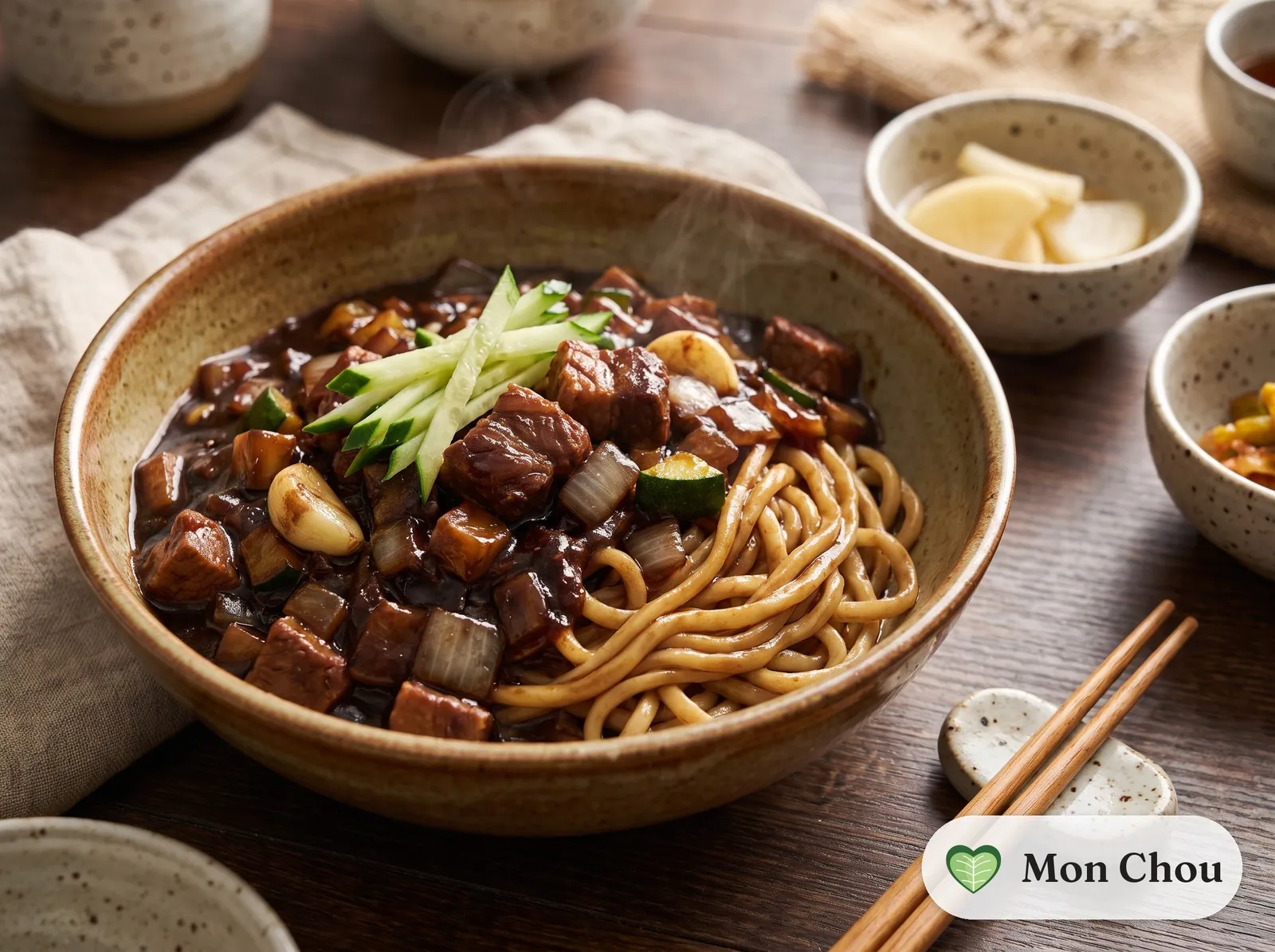 Jajangmyeon au porc