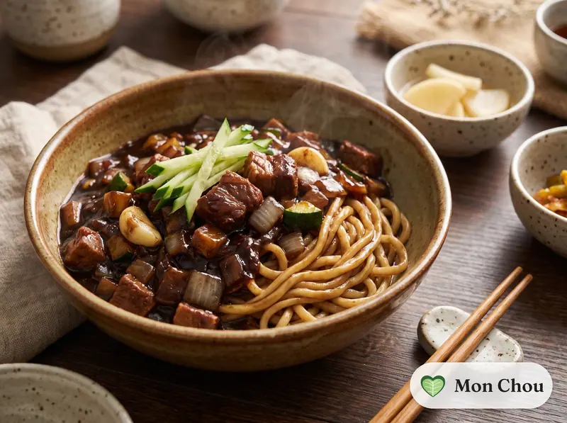 Jajangmyeon au porc