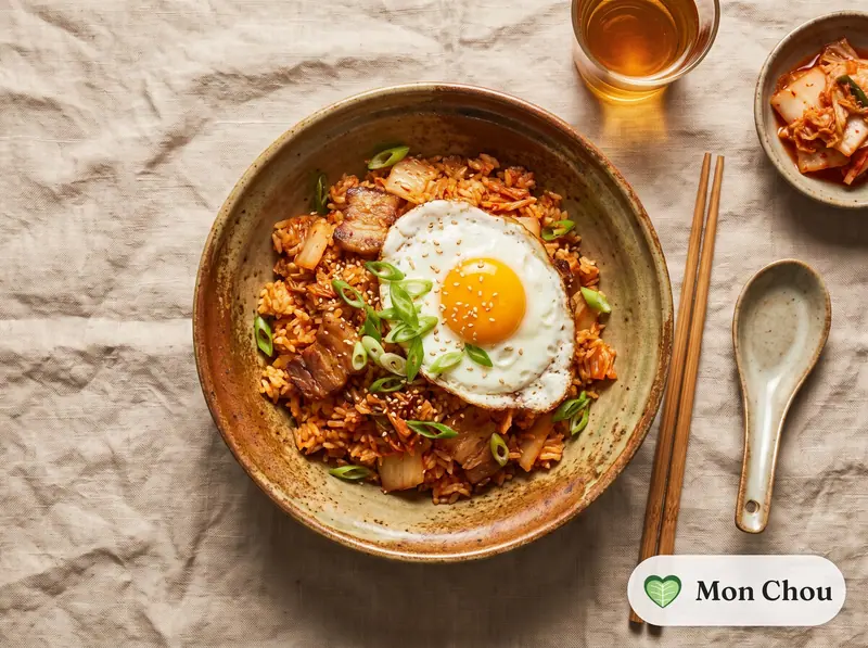 Kimchi bokkeumbap au porc