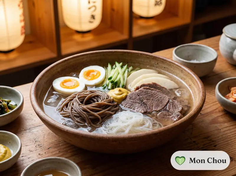 Naengmyeon au bœuf