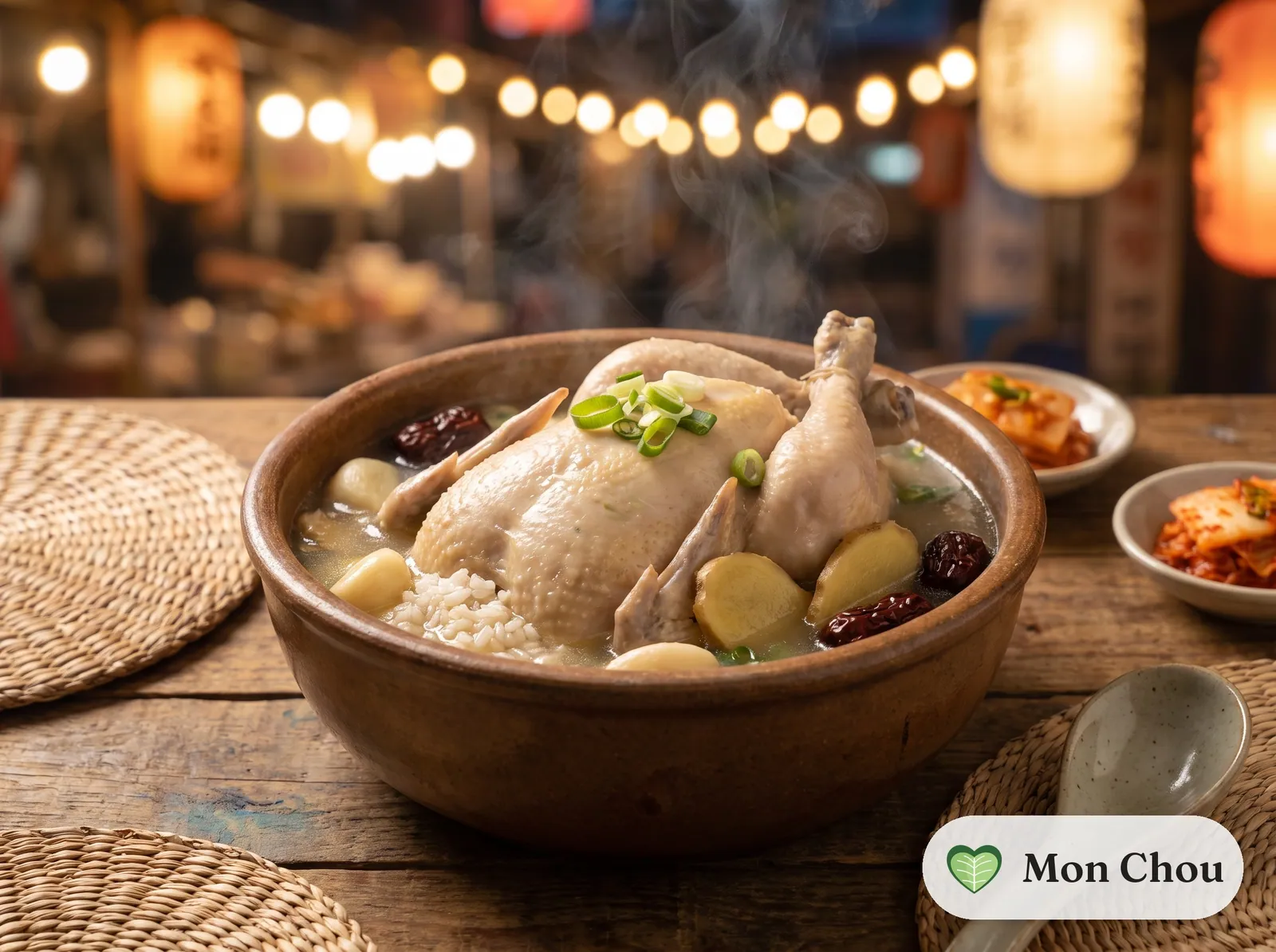 Samgyetang (Korean ginseng chicken soup)