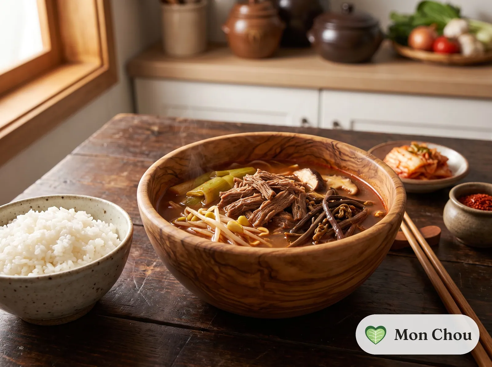 Yukgaejang et riz