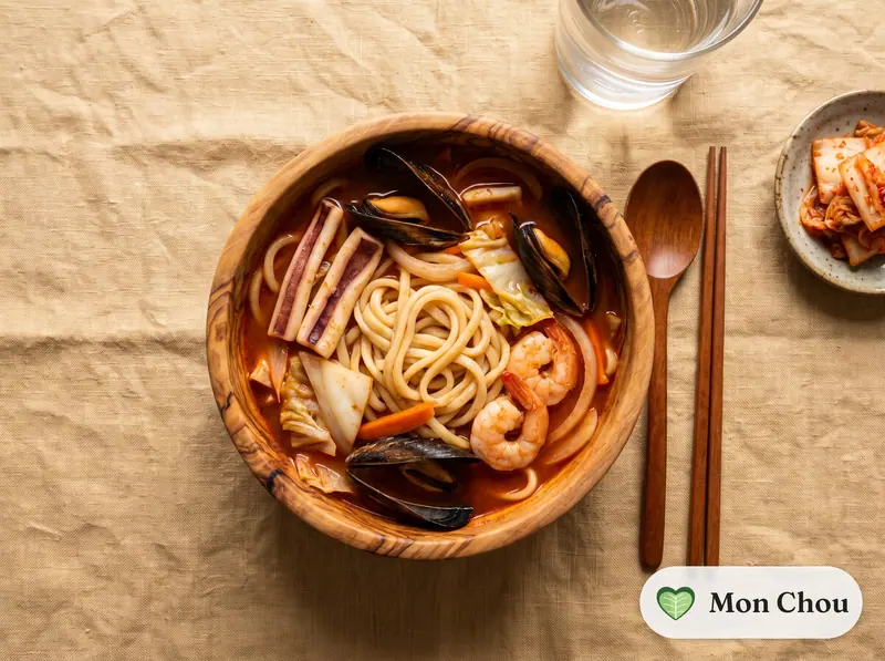 Jjamppong aux fruits de mer