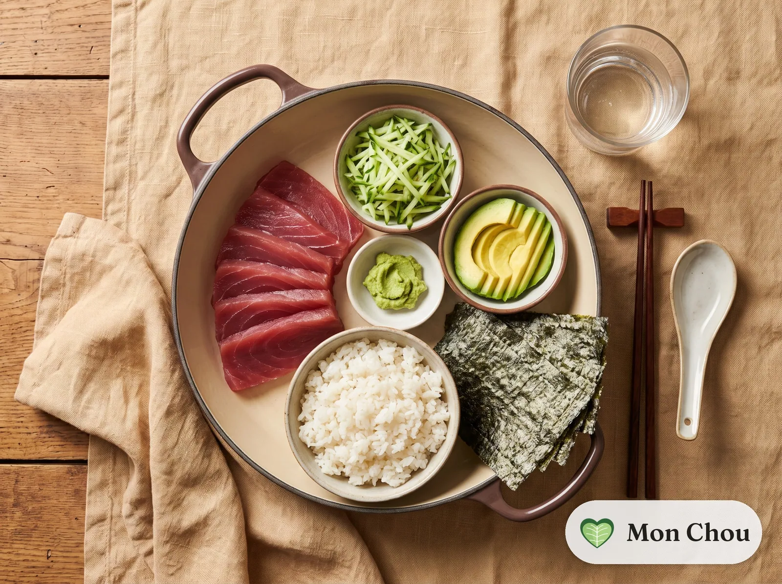 Selbstgerolltes Thunfisch Temaki