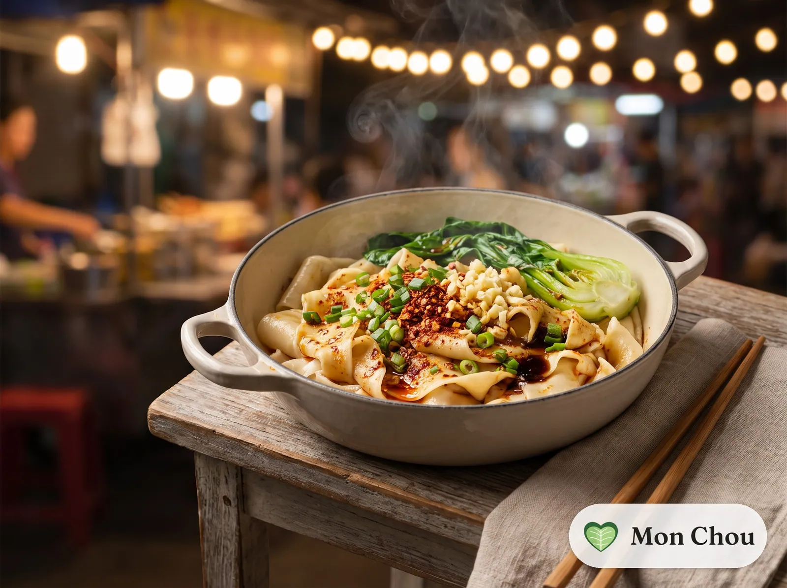 Biang biang mian à l&rsquo;huile pimentée
