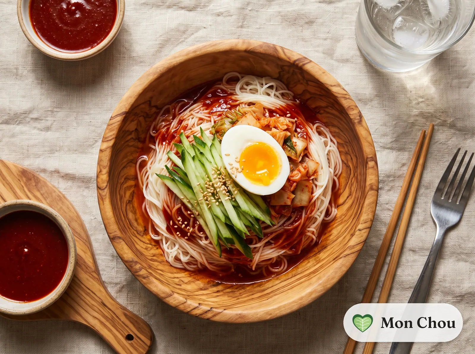 Bibim guksu et œuf