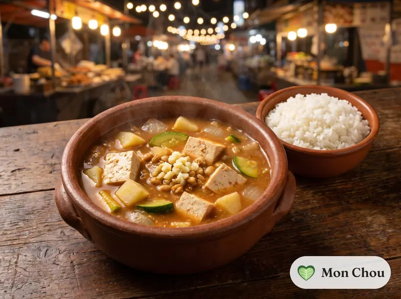 Doenjang jjigae et riz