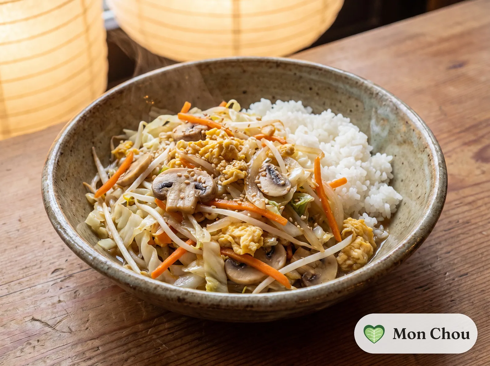 Légumes sautés à la japonaise et riz