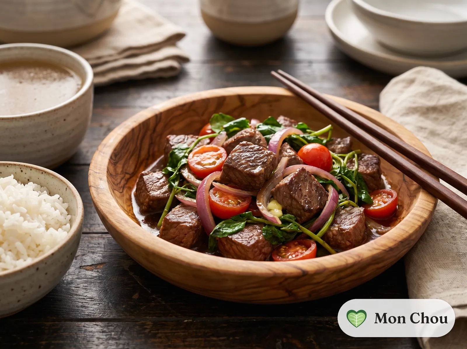 Bò lúc lắc mit Reis