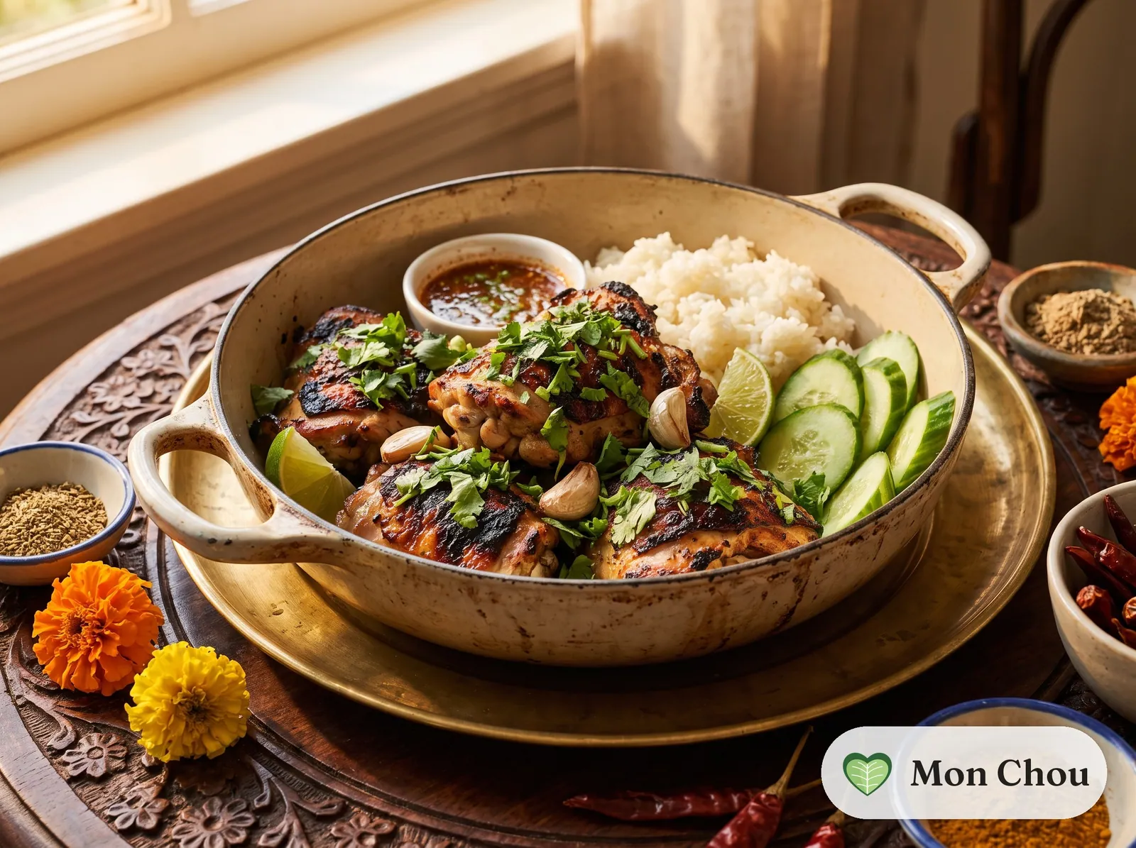 Gai yang et riz gluant