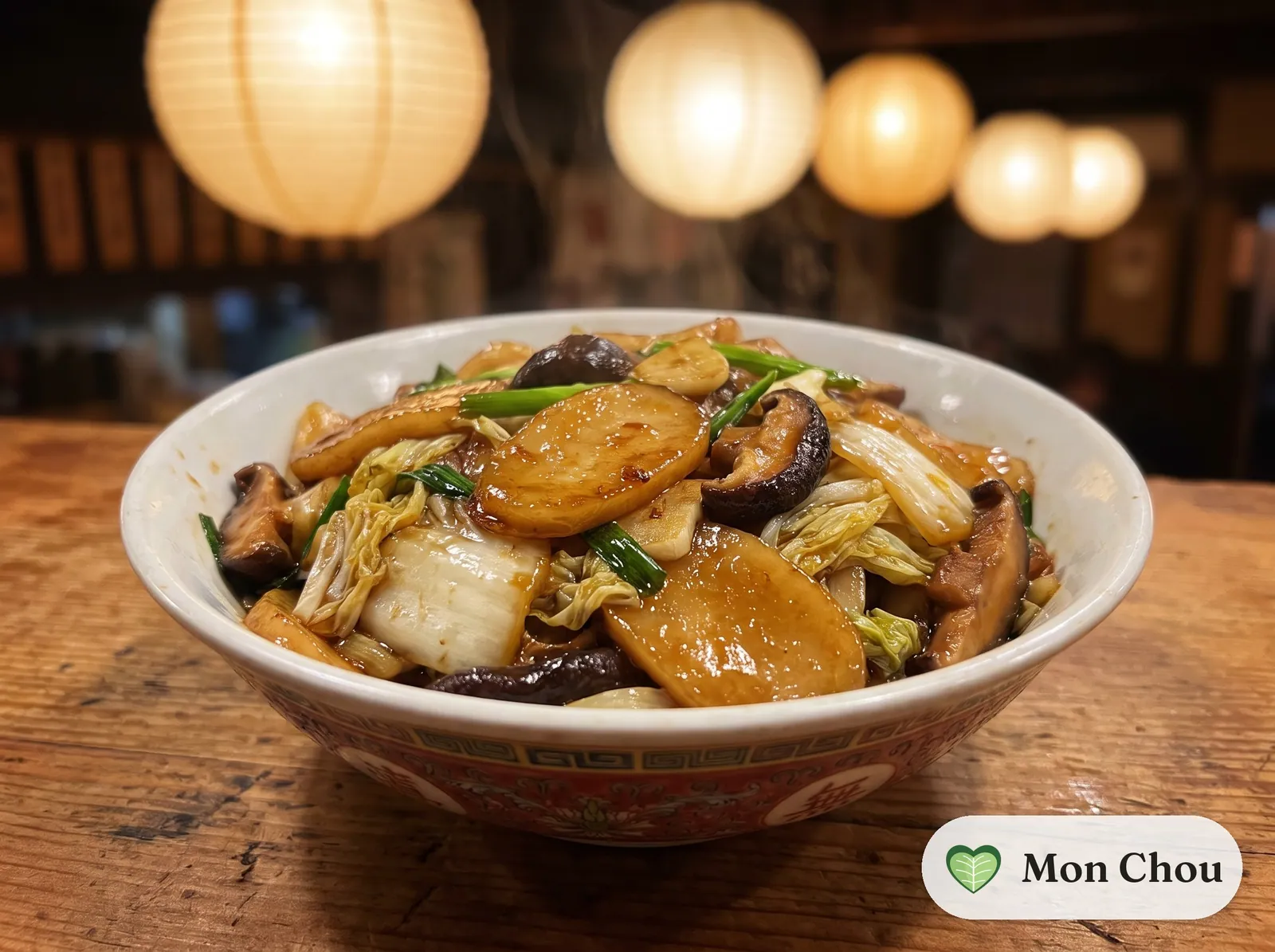 Shanghai stir fried rice cakes