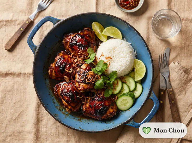 Ayam bakar et riz