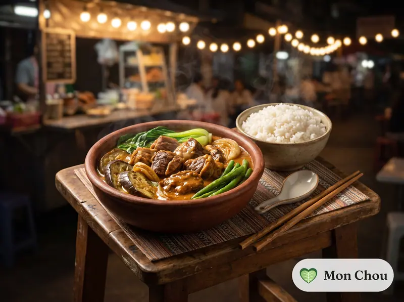 Kare-kare et riz