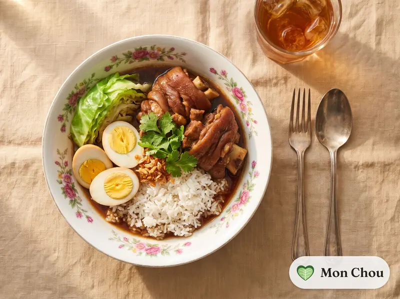 Khao kha moo et riz