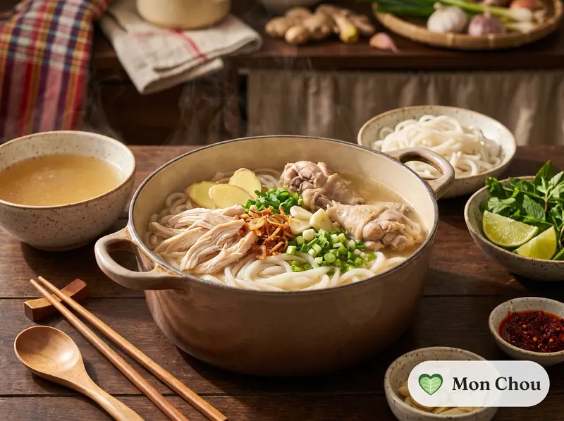 Khao piak sen au poulet